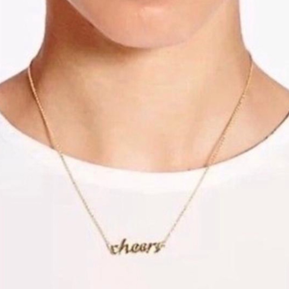 KATE SPADE • “Glass Half Full” Cheers Necklace - Picture 2 of 6